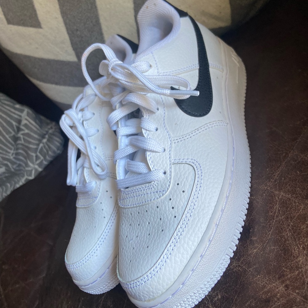 Kids White and Black Sneakers